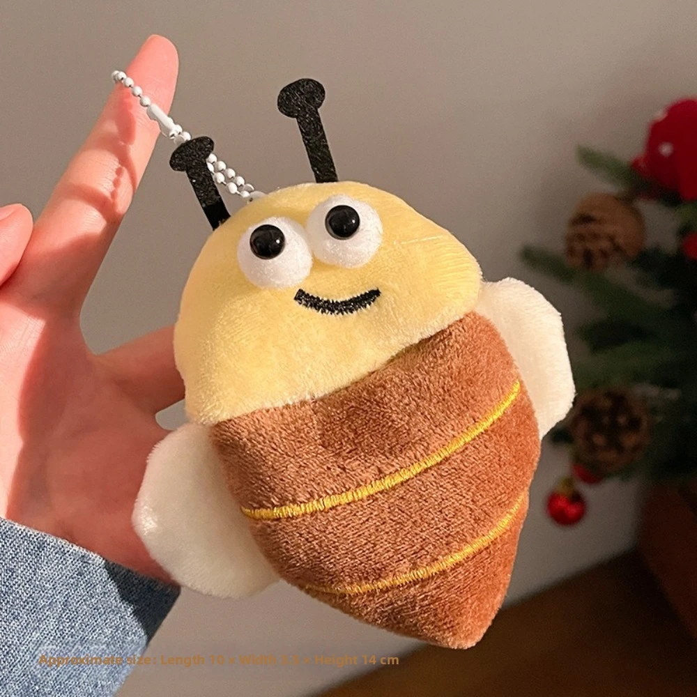 Soft Material Doll Keychain Creative Design Mini Size Bag Charm Accessory Lightweight Handmade Craft Stuffed Toy Pendant