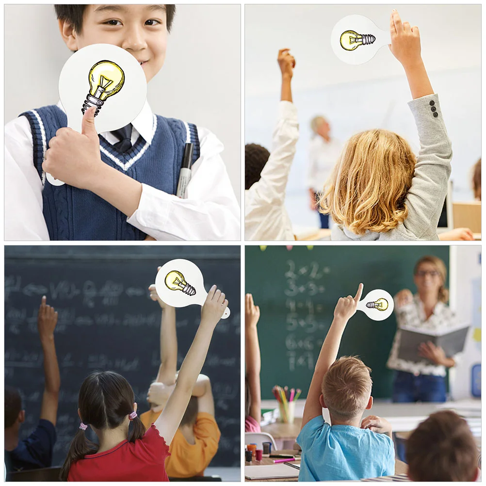 Whiteboard Hand in Holding Sign Mini Whiteboard Schulbedarf Tragbare Holzgriffbretter Student