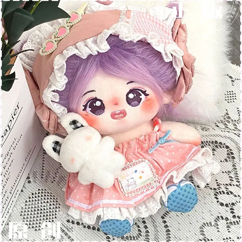 Bambola di cotone con capelli fritti e bambino nudo 20cm Aquarius Little Doll