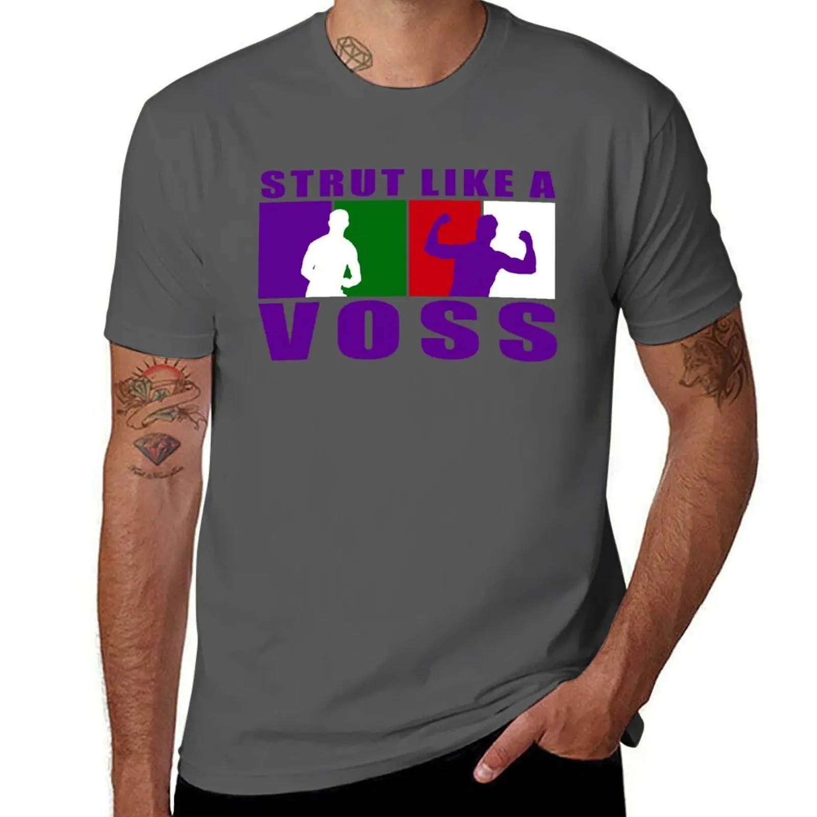 

Strut Like a Voss - Fremantle Dockers - Pat Voss T-Shirt t shirts for man cotton soft t shirt for man 100 percent cotton T-Shirt