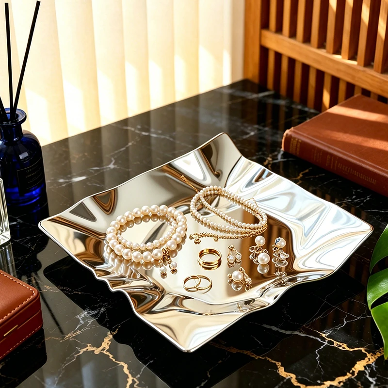 ถาดตกแต่งพื้นผิวลายคลื่นแบบมิน - Desk Setup Minimalist บทวิจารณ์และราคา