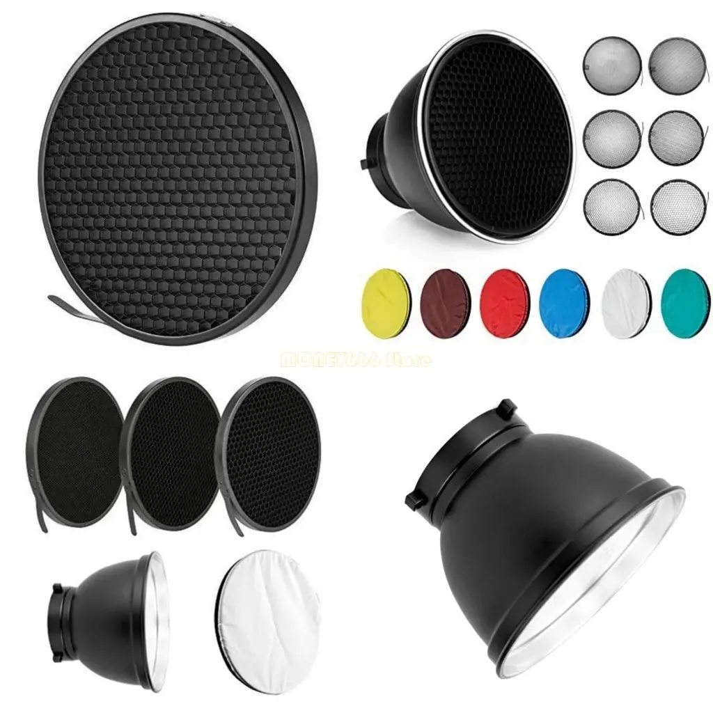 F62C Baorong Mount 용 7 인치 리플렉터 디퓨저 램프 그늘 덮개