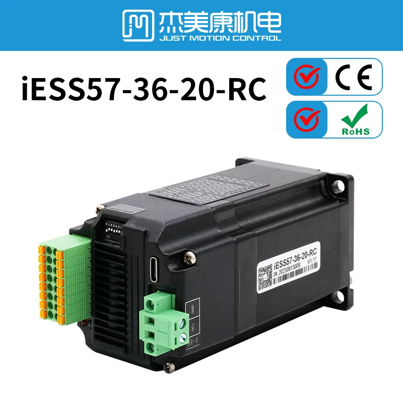 Nema23 Integrated Stepper Servo Motor with Driver New Style Pulse Direction RS485 CANopen EtherCat 6-Axis Robot 2Nm 283oz-in