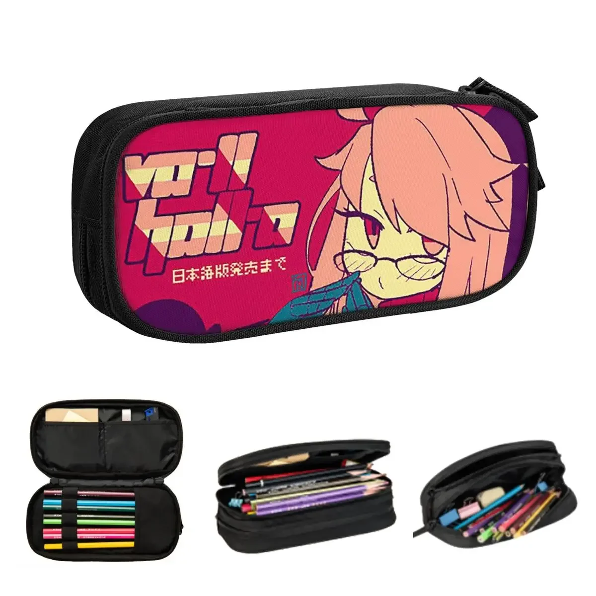 

Alma (Va-11 Hall-A) Sticker Pencil Cases for Students School Pen Box Pencil Bag Large Capacity Pencil Pouch Storage Stationery