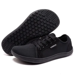 HOBIBEAR-zapatos descalzos anchos para hombre y mujer, zapatillas minimalistas para correr al aire libre, ligeros y transpirables