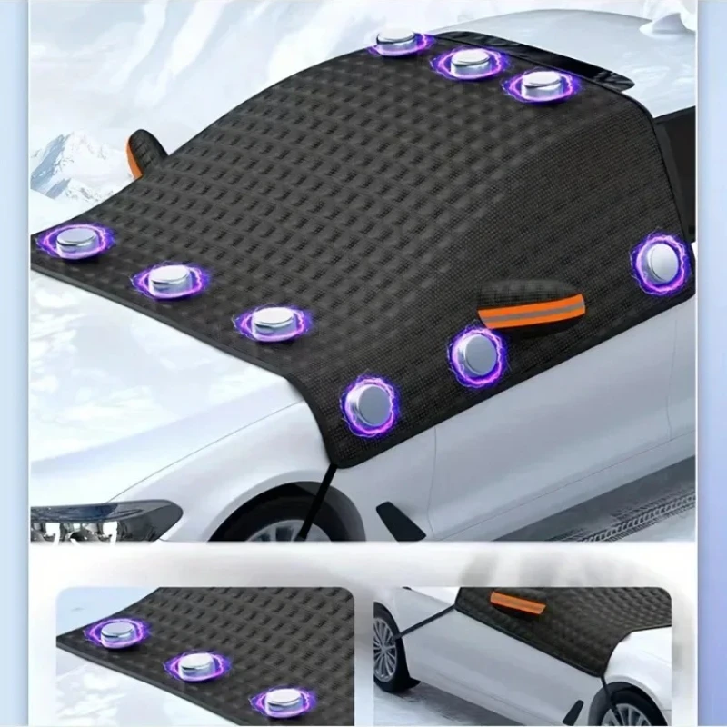 

Car Windshield Snow Cover Automobile Anti Freeze Windshield Covers Magnetic Ice Shield Snow Sun Cover Exterior Parts