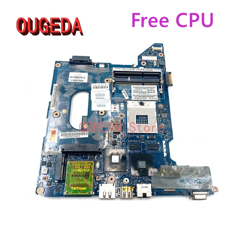 

OUGEDA NAL70 LA-4107P 590329-001 For HP Compaq CQ41 Laptop motherboard HM55 HD 4350 DDR3 free CPU main board full test