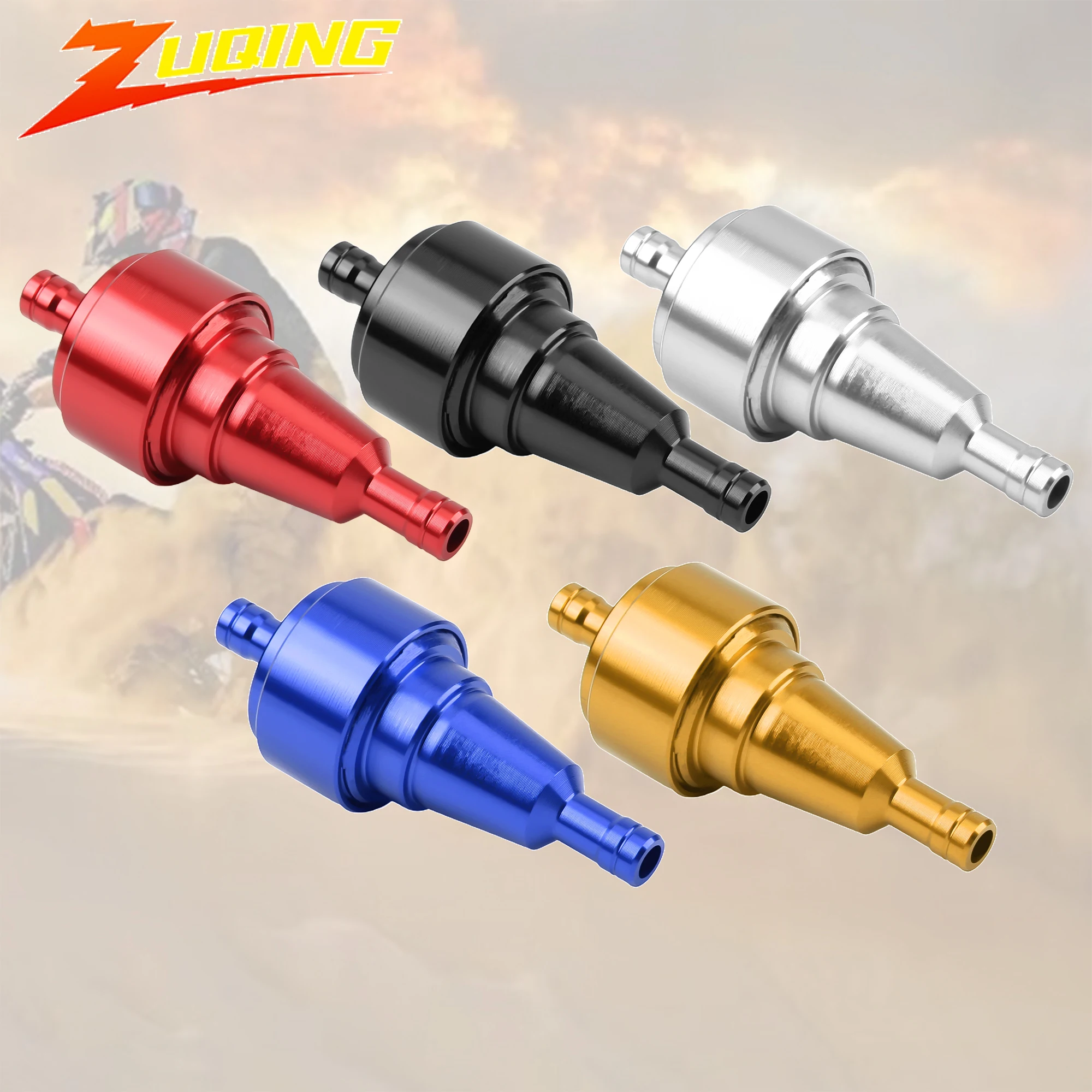 

Motorcycle Fuel Filter Element Oil Cup 1/4In 6mm Oil Filter Aluminum Accessories For ATV Scooters Dirt Bike Motocross Parts