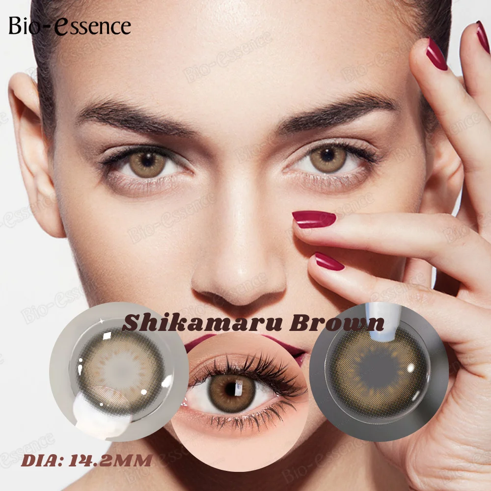 Bio-essence Colorcon Korean Lenses Colored Contact Lenses 1 Pair Lenses Brown Lenses Natural Eye Lenses Gray Lense