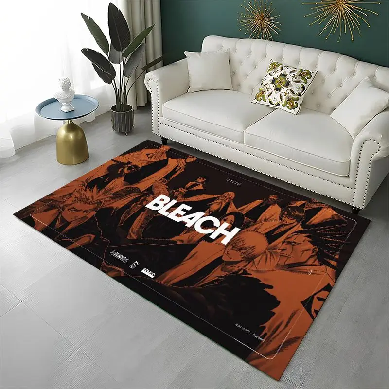 Classic Anime Bleach Kurosaki Ichigo Living Room Non-Slip Area Rug Soft Carpet for Bedroom Kids Playroom Sofa,Home Decor Doormat