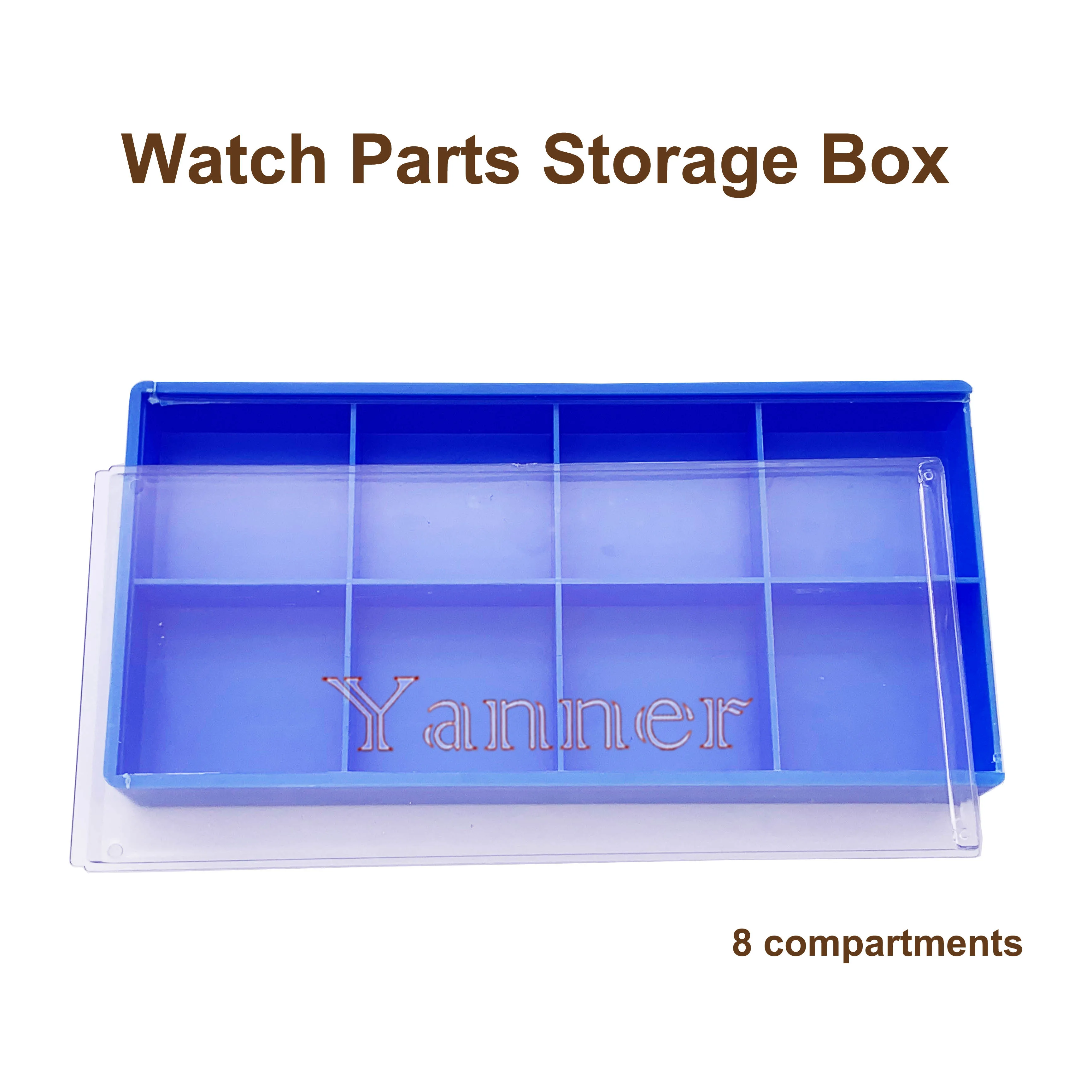 Parts Storage Box Compartment Watch Parts Organizer Plastic Beads Earring Container