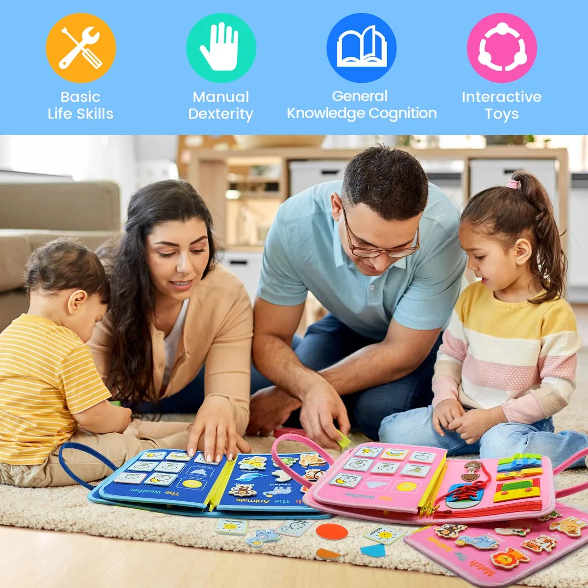 Planche Occupée Montessori Pour Enfants, Jouets Sensoriels, Jeu Planche Occupée Montessori Pour Enfants, Jouets Sensoriels, Jeu