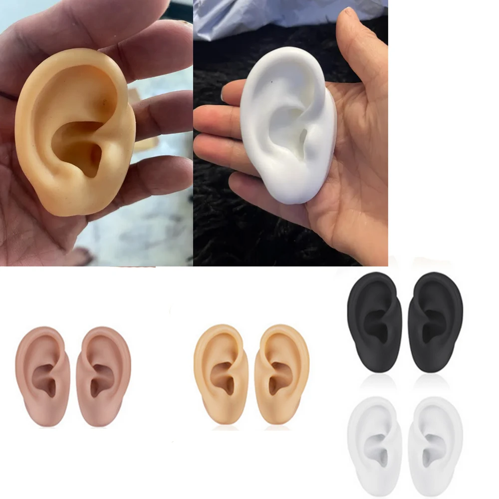 Earring Ear Stud Display Tools Can Be Reused Body Jewelry New Silicone Ear Model Professional Practice Piercing Tools