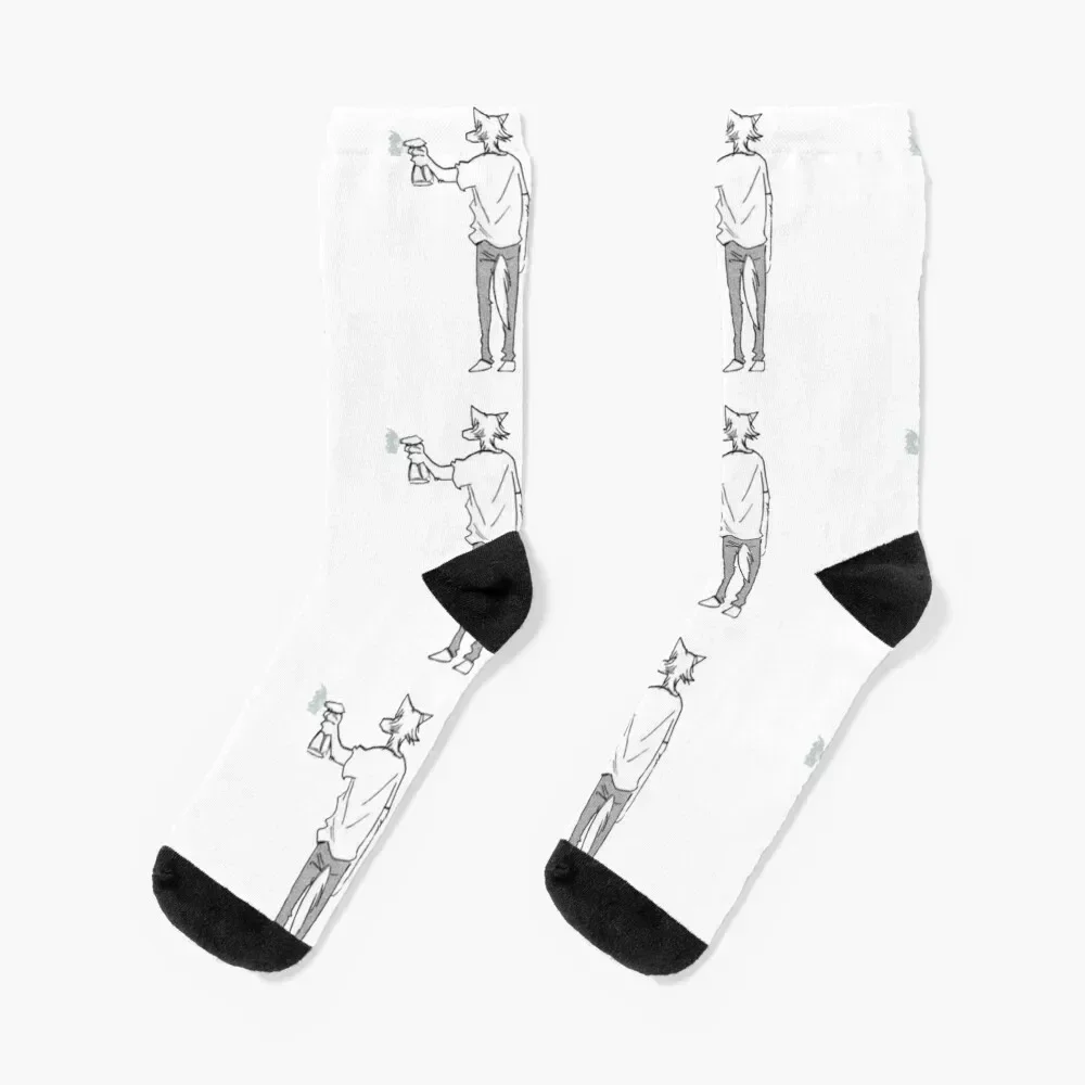 Beastars Legosi spray Socks Climbing custom sports Christmas Socks Women Men's