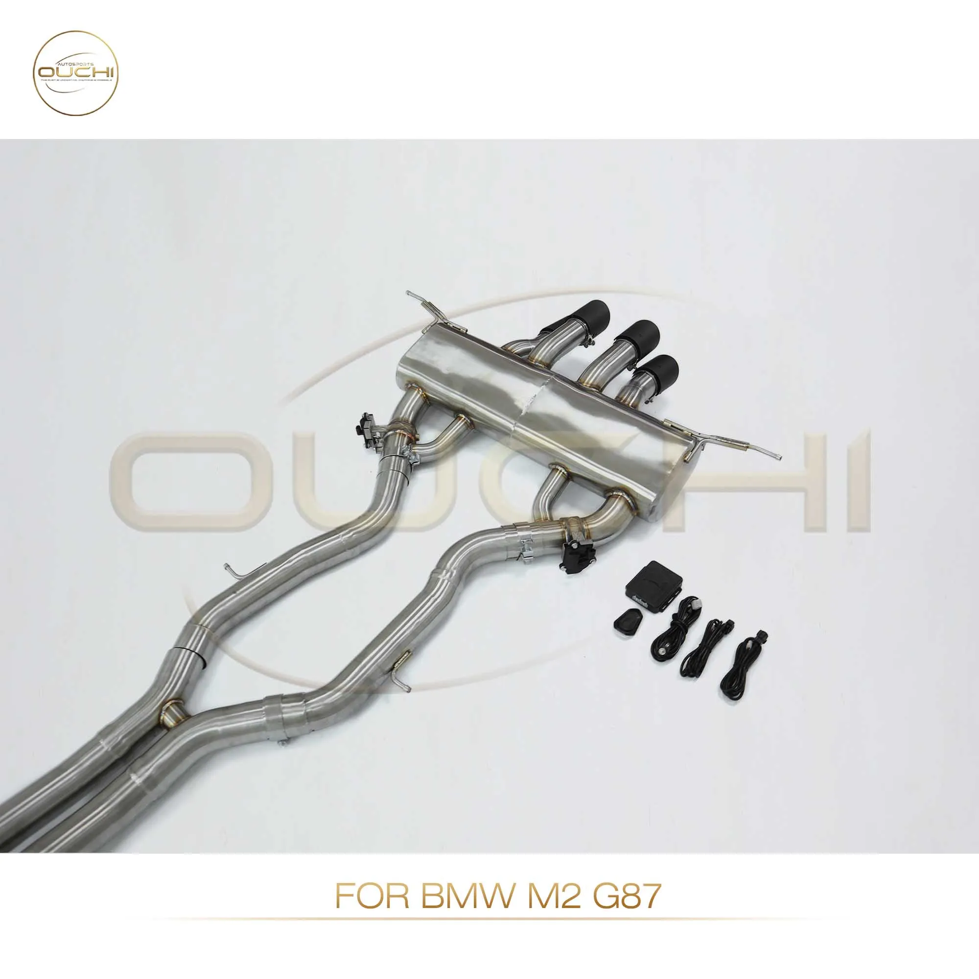 

OUCHI Stainless steel BMW M2 G87 Performance Catback Exhaust Muffler with remote control valve refit Gatling center exit