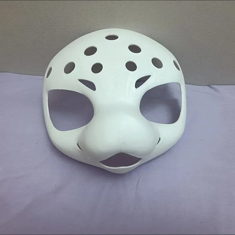 Kemono Short Snout Base Mask Fursuit Kig Serie Beast Suit Skull Furuit Costume PLA Printed Skull DIY Accessories Cosplay Prop 2