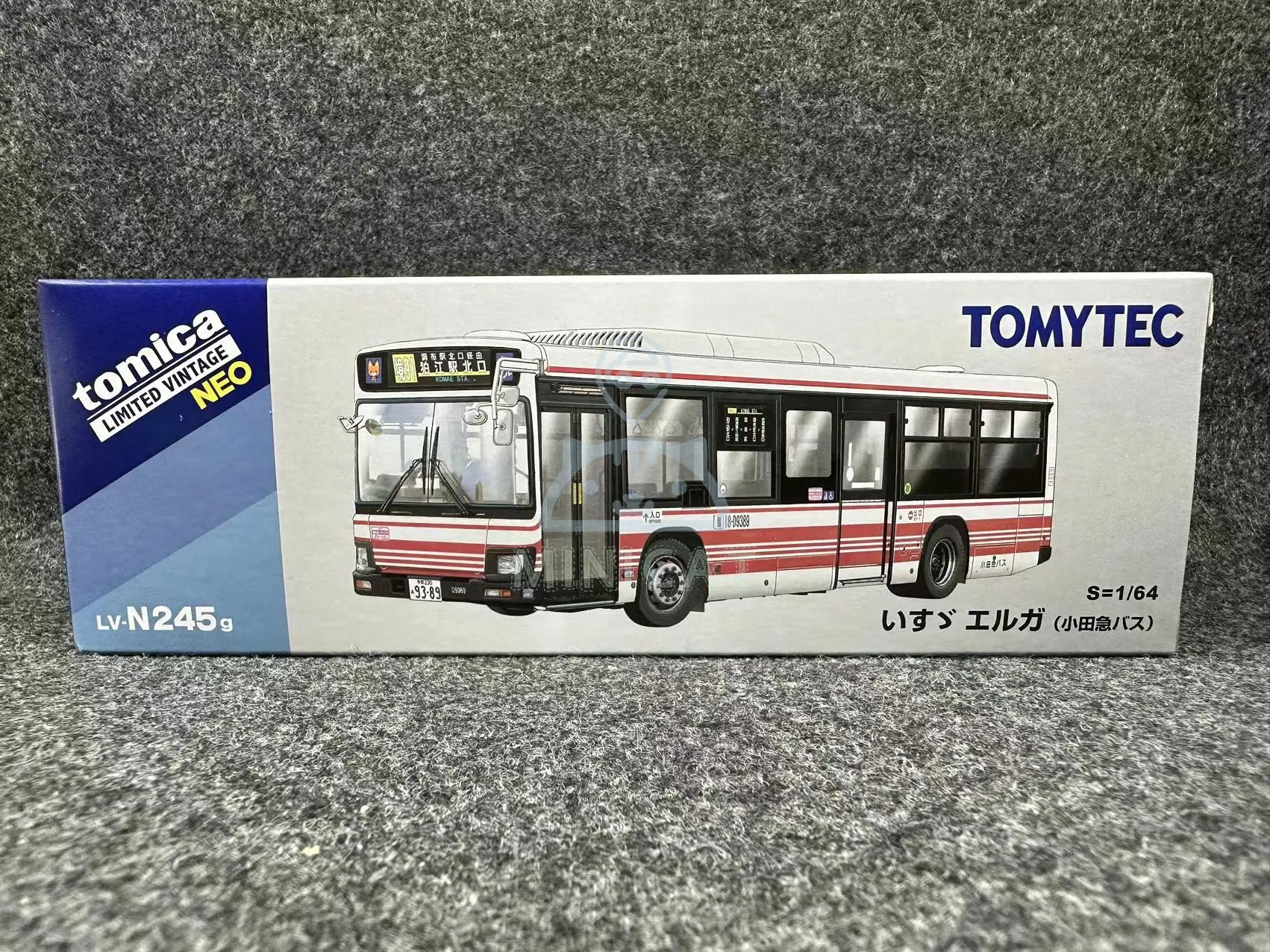 Tomytec 1/64 TLV LV-N245g bus Die cast alloy car model collection ornaments