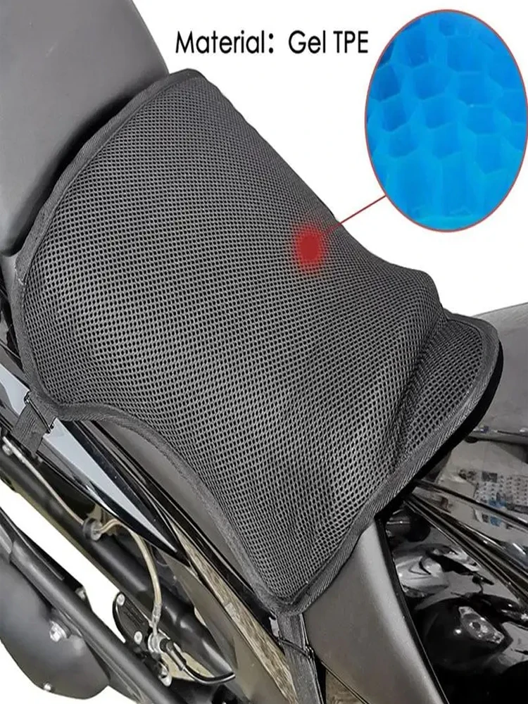 Coussin de siège universel en gel pour moto, absorption des chocs, endflats, BMW F 750 850 GS Honda XADV X ADV CRF CFMOTO SUZUKI