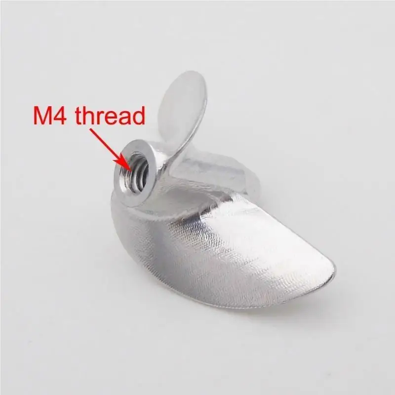 RC Speed Boat Propeller CNC M4 Thread Aluminum Propeller 30-42mm For RC Racing Boat MONO1 MONO2 CAT