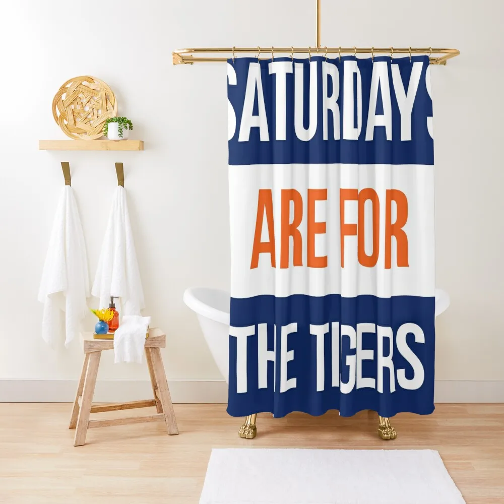 

Saturdays are for the Tigers Shower Curtain Bathroom Decor Waterproof Shower Shower Waterproof Curtain
