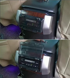 For Toyota Prado 2010-2024 Car rear air conditioning panel protective cover，Special car decorative accessories