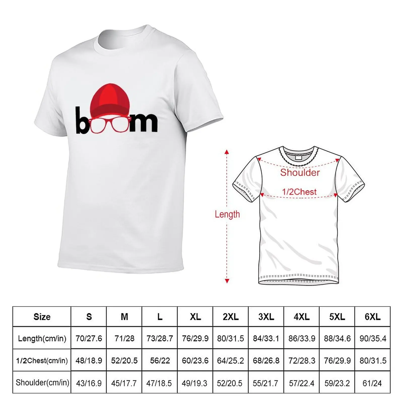 Boom the Red T-Shirt quick drying football t shirt men t shirts