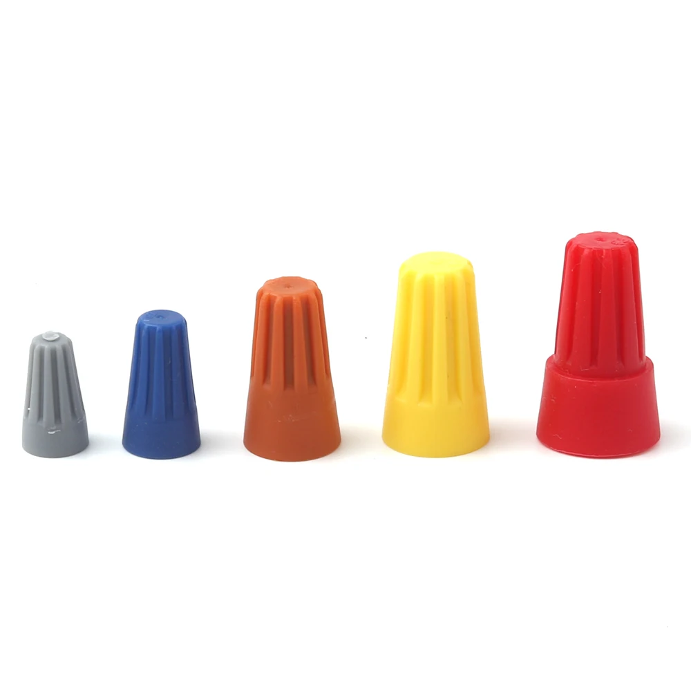 

50PCS Colorful crimping cap Electrical insulation terminal Practical Kit Easy Twist quick connector Nuts Insulated spring cap