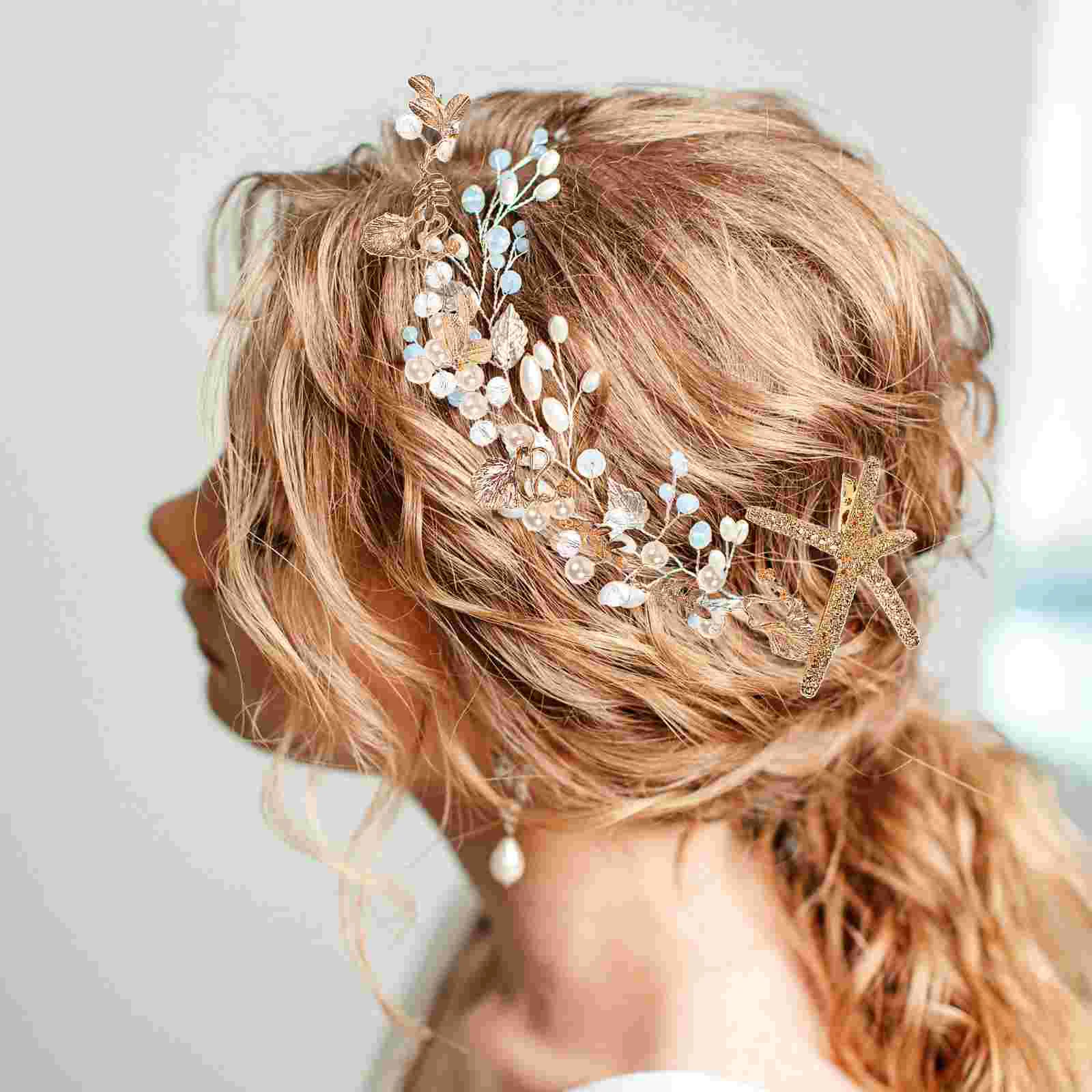 Headband Artificial Pearl Hairband Wedding Ornament Ribbon Women Supplies Decor Alloy Grace Bride