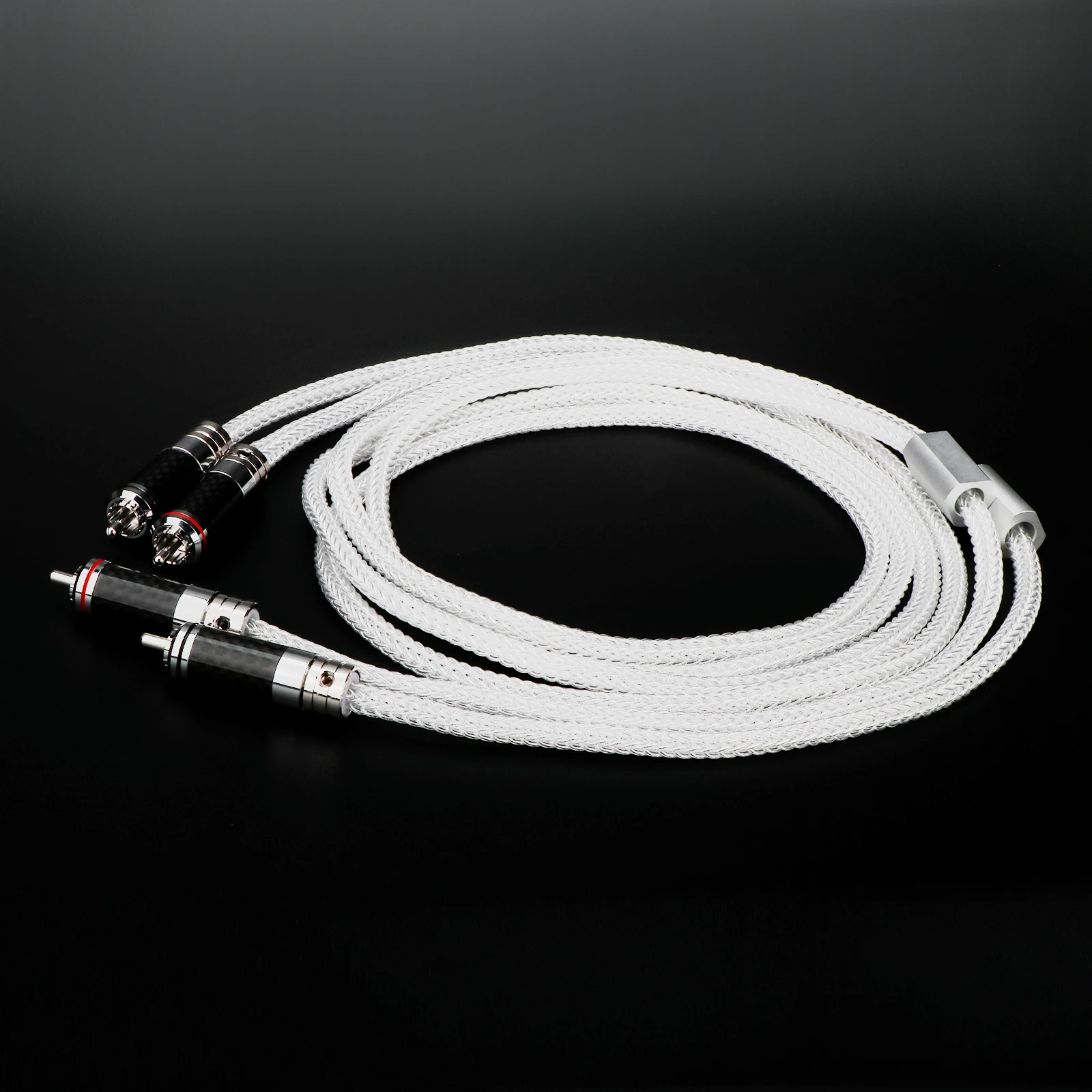 16 Core Pure Silver Thickened-Cable eference Interconnects RCA Cable Audiophile for Amplifier CD Player