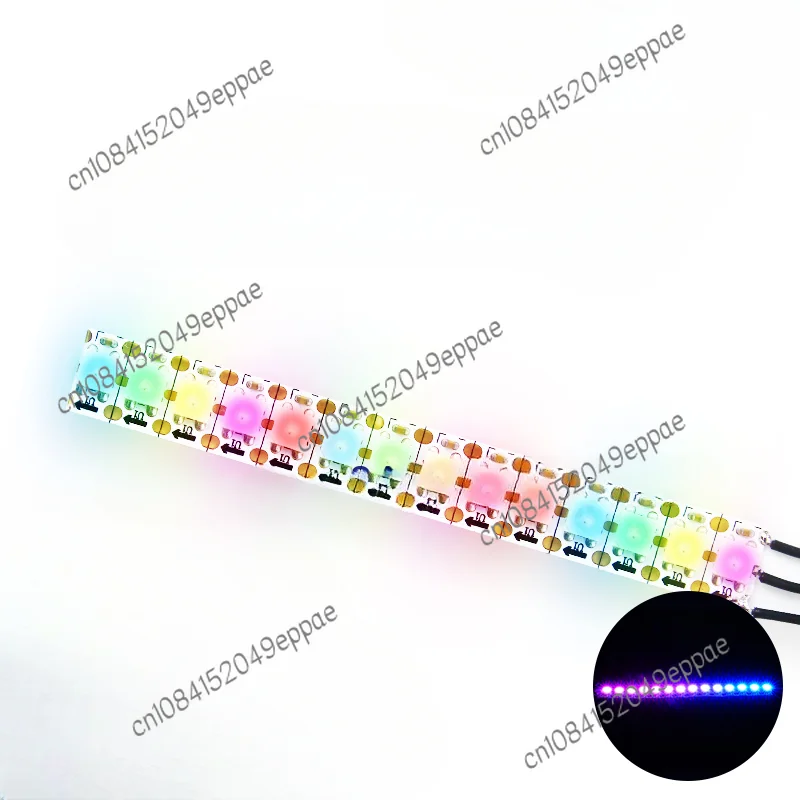 Intelligent Programmable Full-Color RGB Light Bar Colorful LED Module Three-Color 14 Lamp Beads Light Strip Microbit