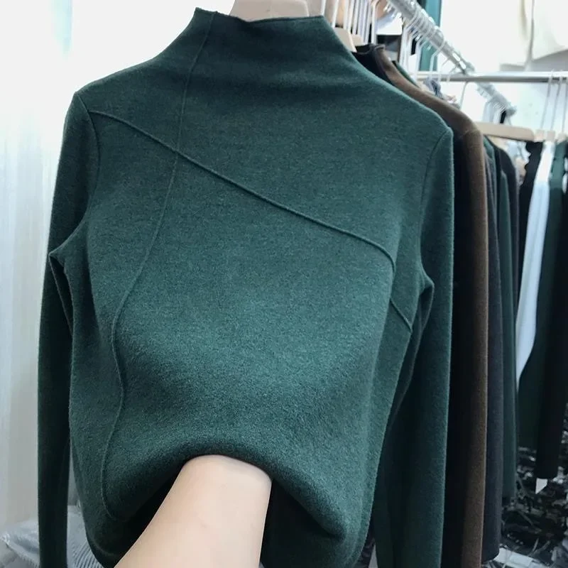 German Velvet T-shirt Women's Fashion Long-sleeved Top