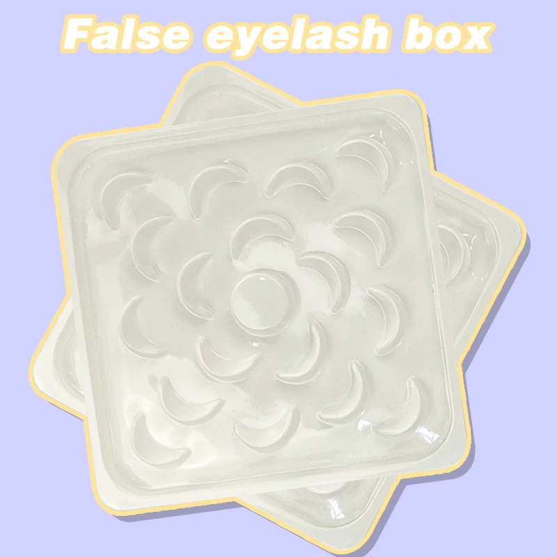 

10 Pairs Mink Lashes Flower Shaped Base Eyelash Box False Eyelashes Packaging Casket Transparent Package Cover 50/500 Wholesale