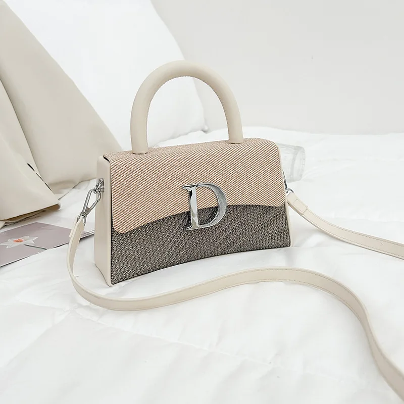 

Элегантная сумка через плечо, новинка 2023 года для женщин, роскошная сумка через плечо из мягкой кожи, модная сумка с цветными блоками для всех случаев