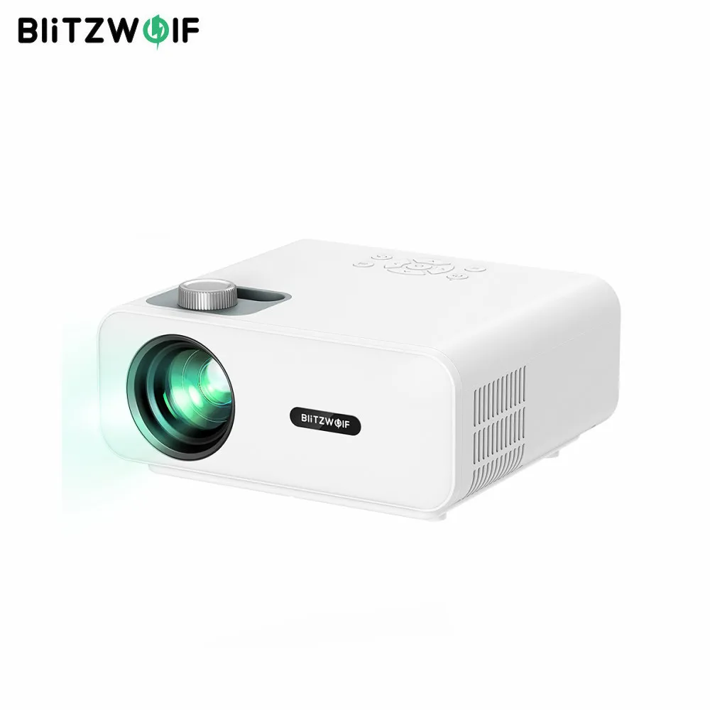 BlitzWolf BW-V5 V5 Max proiettore LED 1080P HD 9000 lumen cinema portatile compatibile con TV Stick Home Theater Video