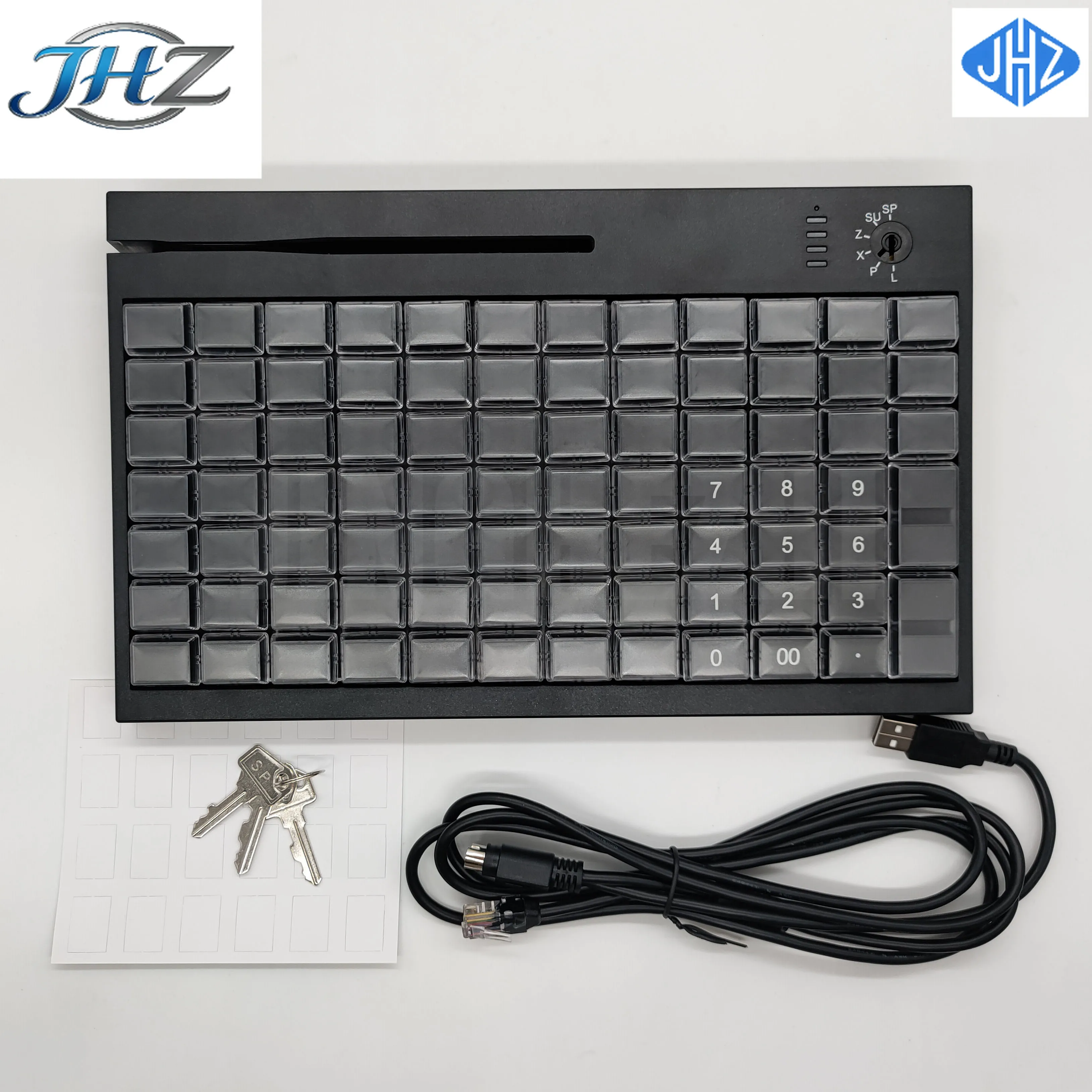 

JHZ для клавиатуры KB84, поддерживает программируемые настройки MSR для заголовка, разделителя, префикса и POS-системы.