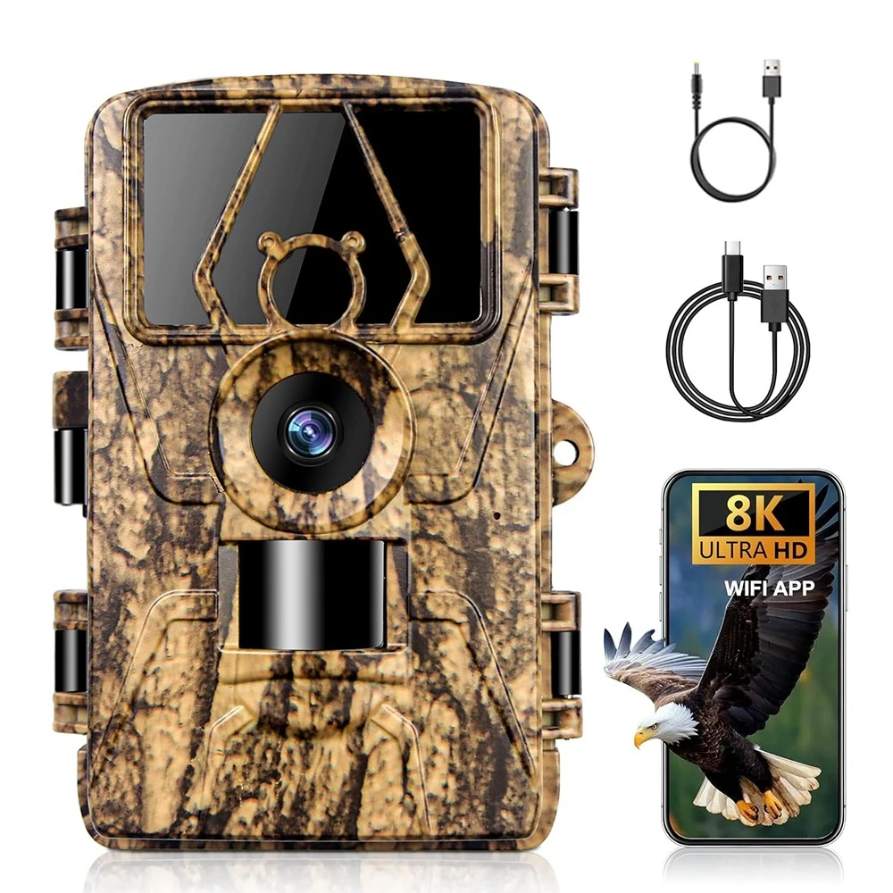 8K トレイルカメラ WIFI 防犯カメラHunterCam PR8000 8K 8K トレイルカメラ WIFI 防犯カメラHunterCam PR8000 8K