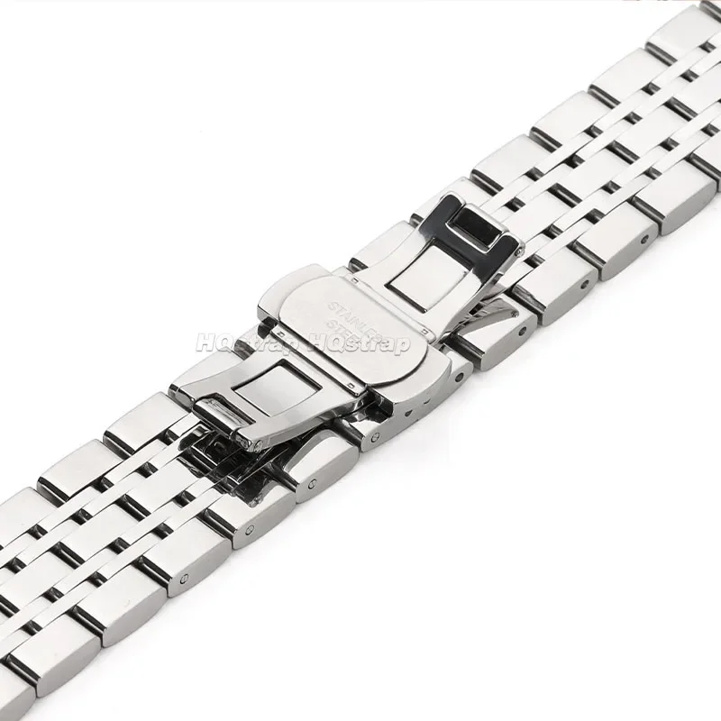 18mm 20mm 22mm pulseira de metal dobrável fivela pulseira de aço inoxidável sólido para homem mulher cinto de substituição universal