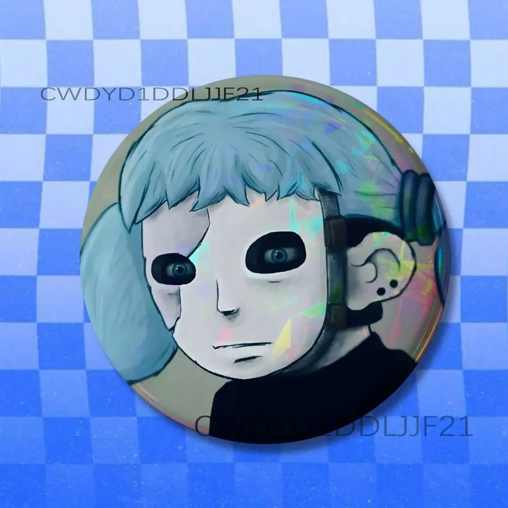 S-Sally Face Sal Badge Brooch Figure Lapel Pins Clothes Backpack Fashion Cute Collection Decoration Display