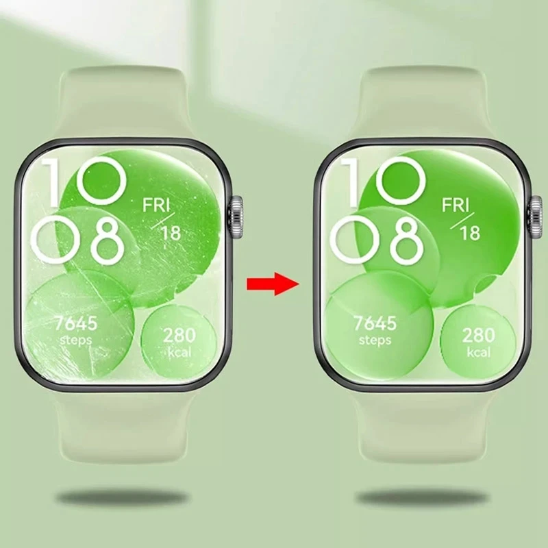 1/2 قطعة حامي الشاشة لهواوي ساعة صالح 3 فيلم SmartWatch المضادة للخدش واقية بولي TPU أفلام لينة لهواوي ساعة صالح 3