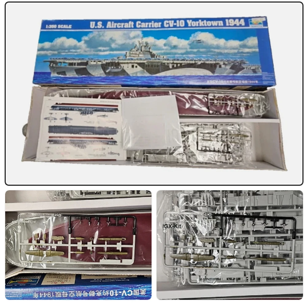 

Trumpeter 05603 1/350 Scale US Aircraft Carrier CV-10 CV10 Yorktown USS Ship Boat Craft Assembly Plastic Model Building Kit
