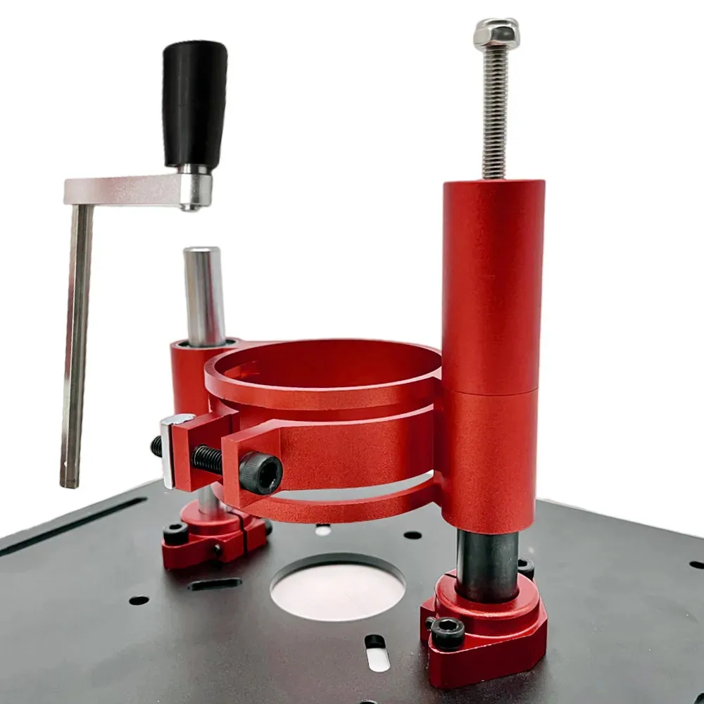 Precision Router Lift Aluminum Base Router Table Bench Durable Woodworking Tool