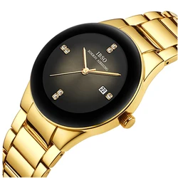 Luxury Modern Women Watches Gold Stainless Steel Waterproof Female Hand Clock New Small Dial Elegant Ladies Wristwatches Silver