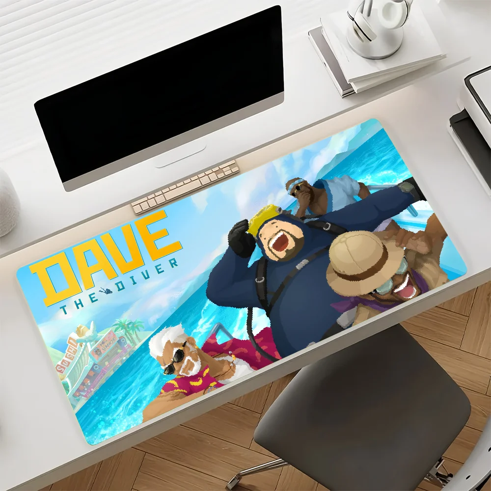 Game Daves the Diver Mouse Pad Large Non-Slip Waterproof Mat Stitched Edge Keyboard Pad for Gaming Daily Office - view 3