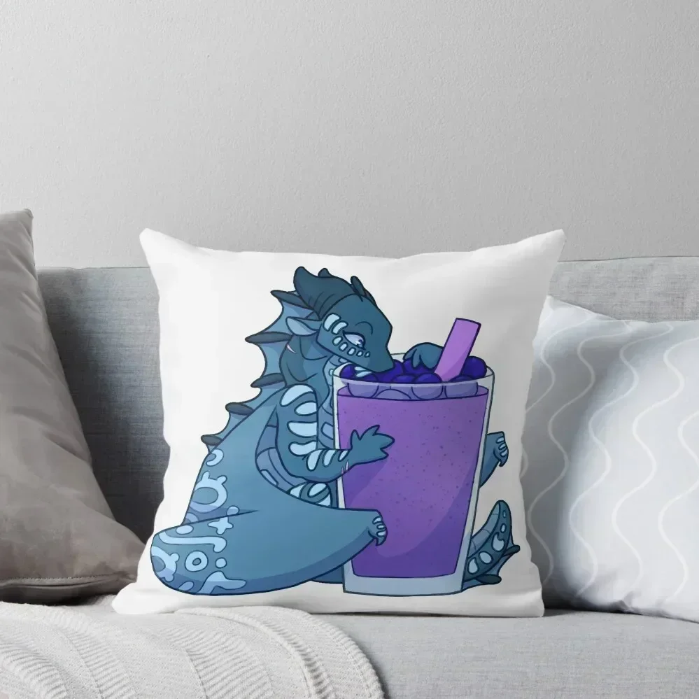 

Tsunami with Blueberry Smoothie Throw Pillow pillow pillowcase Throw Pillow Covers