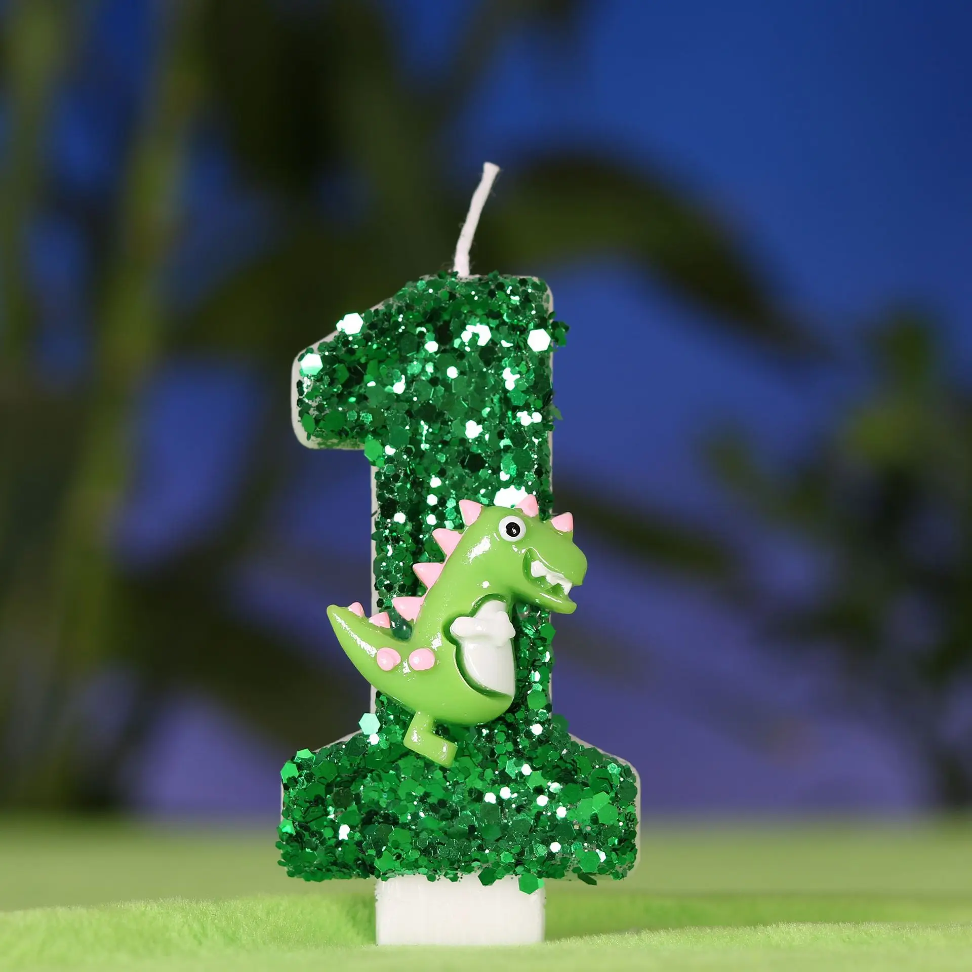 Cartoon Dinosaur Digital Birthday Candle - Creative Number Candle for Kids Party Decor - view 6