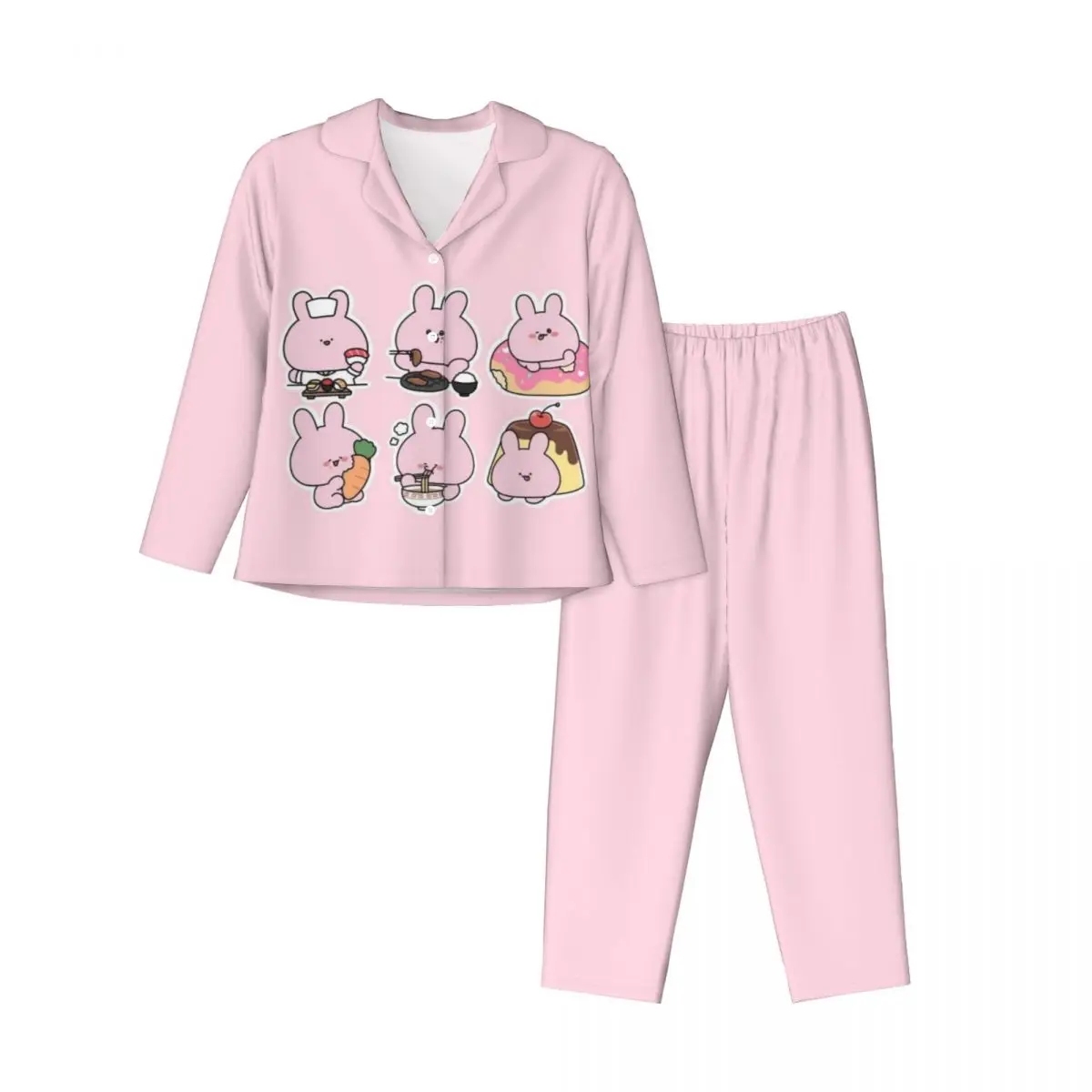 

Asamimichaan Cute Asamimi Women's Pajamas Sets Woman 2 Pieces Pajamas Female Couples Loungewear Suit Home Clothes