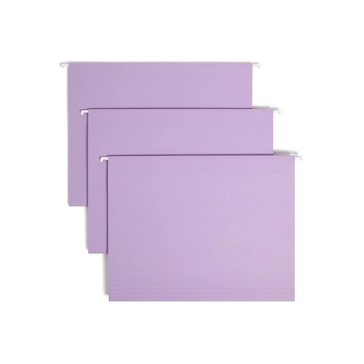 

Standard Hanging File Folders, 25 Count, Lavender, 1/5-Cut Adjustable Tabs, Letter Size (64064)