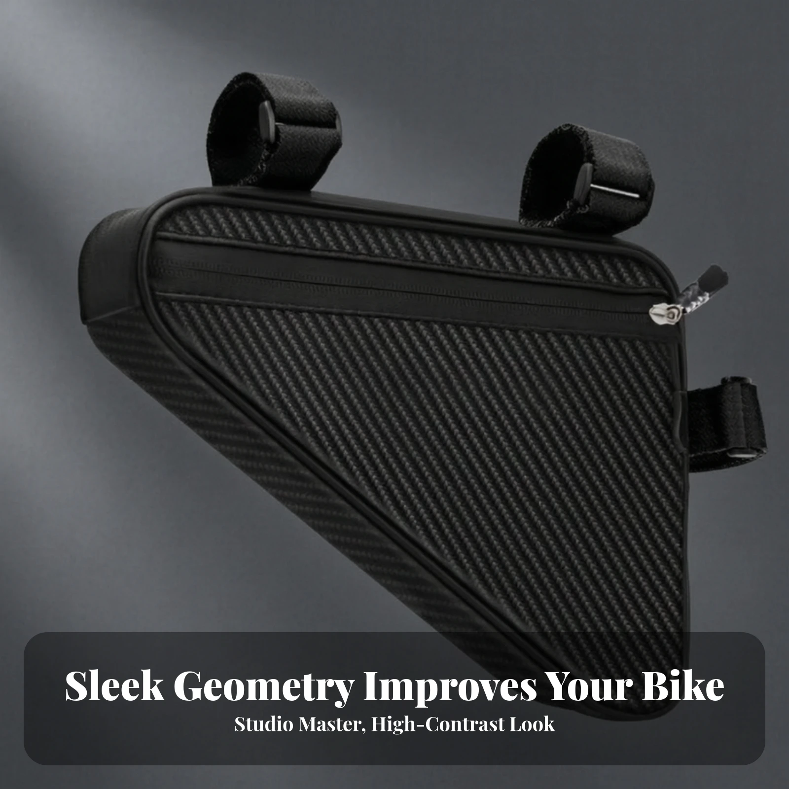 Cycle Front Triangle Bag Lightweight Bike Triangle Frame Bag Anti-Scratch Secure for Cyclists, Road Rides