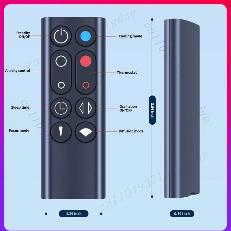 

Remoto Control for Dyson HP00 HP01 AM09 Pure Hot + Cooling Fan -
