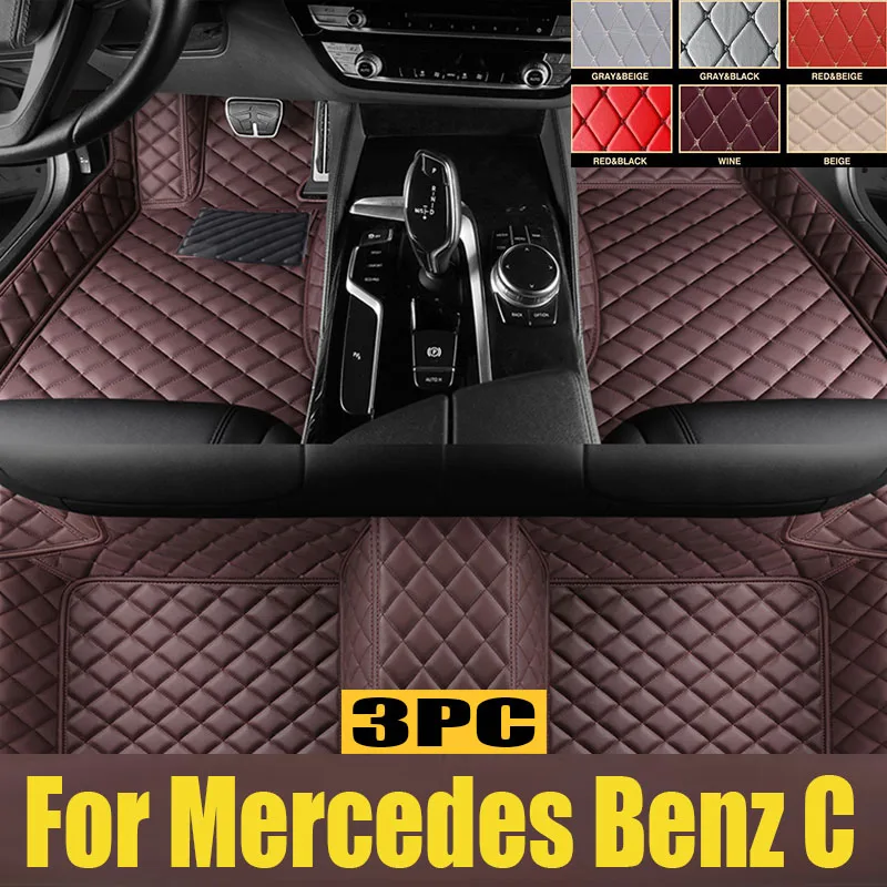 

Car Floor Mats For Mercedes Benz C Class W205 C180 200 220 250 260 300 350 400 450 2014-15 2016 2017 2018 2019 2020 trunk mat